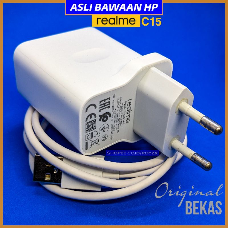 Charger Cas Realme C15 Original Fast Charging 18 Watt Micro Usb Bekas Bawaan Hp