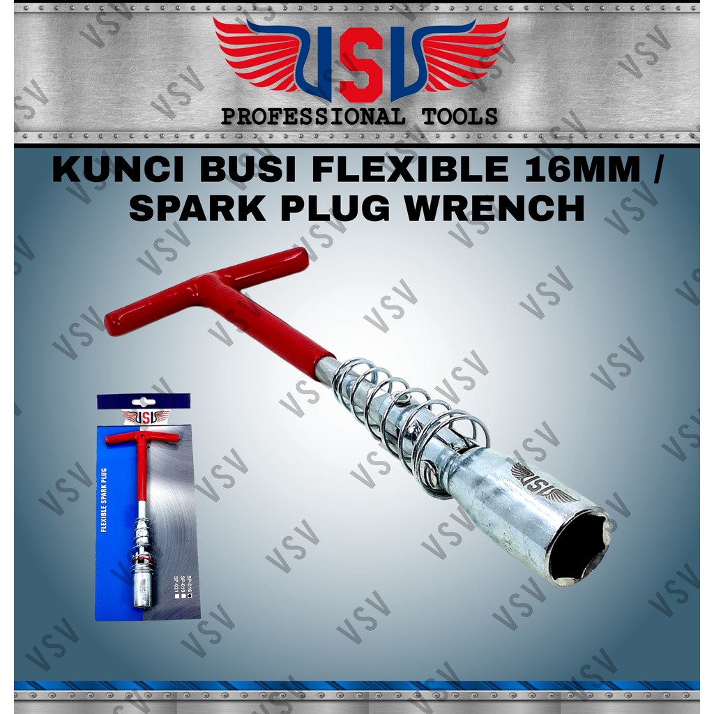 VSV Kunci busi flexible 16mm Kunci busi motor Kunci busi mobil kunci sok busi