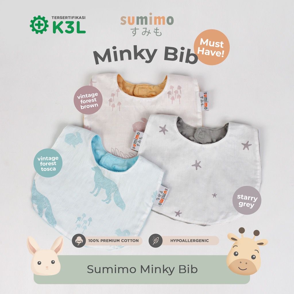 Sumimo Minky Bibs / Slaber