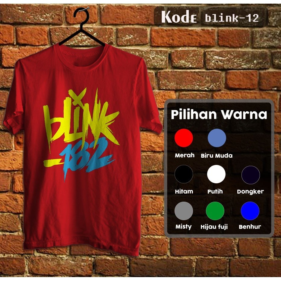 Kaos Distro Tshirt Distro Anime Musik Blink 182 Limited Series 03