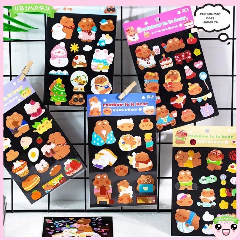 

STIKER DEKORASI DIARY PHONE DIY KOREAN RAINBOW LE BEAR