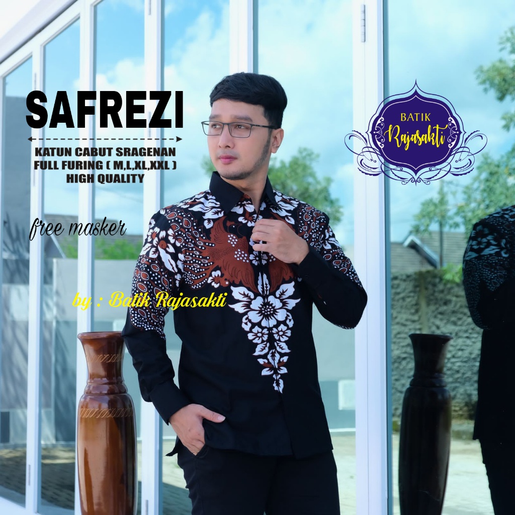 SAFREZI RAJASAKTI KEMEJA BATIK SOLO PRIA LENGAN PANJANG PENDEK LAPIS FURING ATASAN PREMIUM MODERN KATUN HALUS DAMAR LANGIT MADUKARA JIWATRENTEM MACAM KUJANG NAJMUDDIN ABRAR WIJAYA MANUK PRING 2 RAIBOW BABON GREY 2 BLUE INDAH JOKOWIRYO PRASADO MERAK