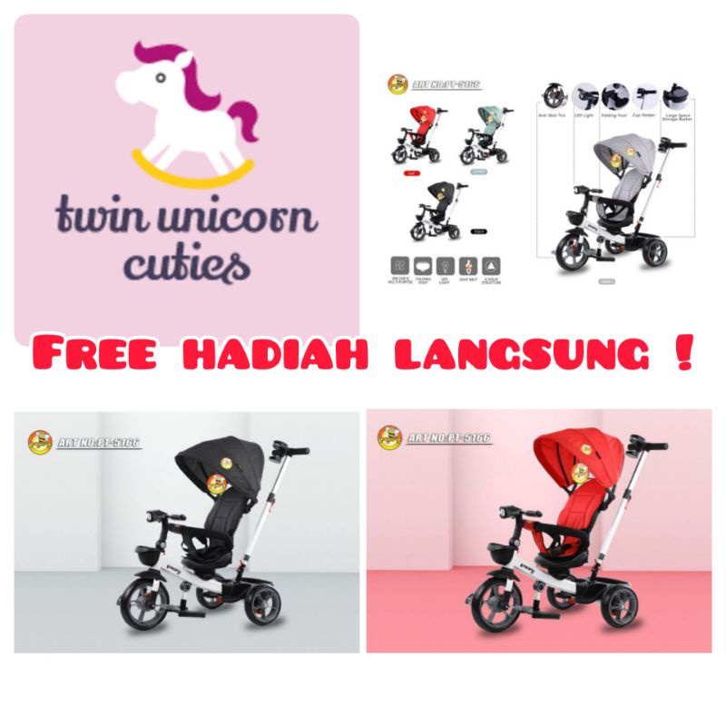 sepeda stroller pasific 5166