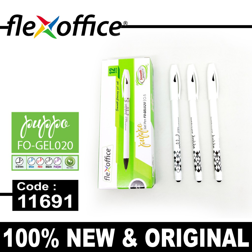 

PENA FLEXOFFICE PUPPO FO-GEL020 0.5 INK BLACK