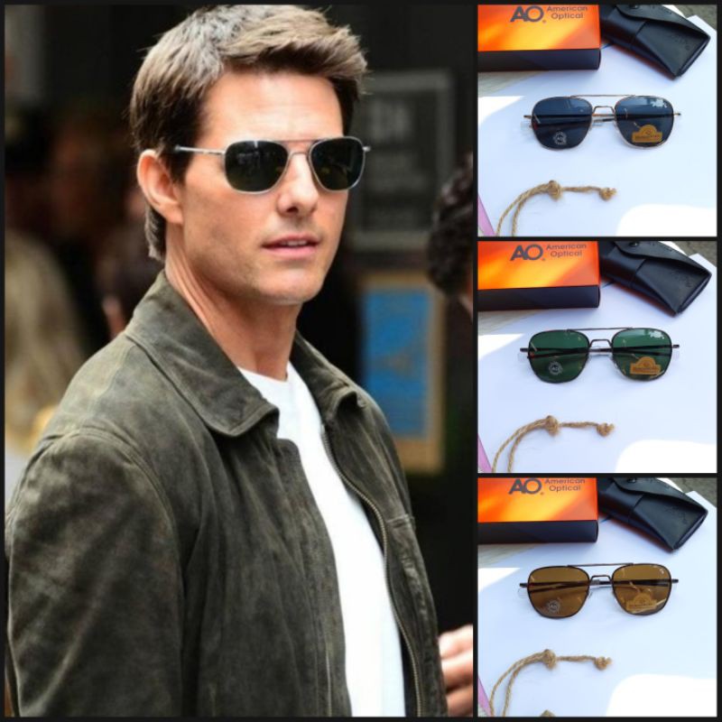 Kacamata sunglasses AO American Optical Original/Kacamata pilot penerbang Full Set