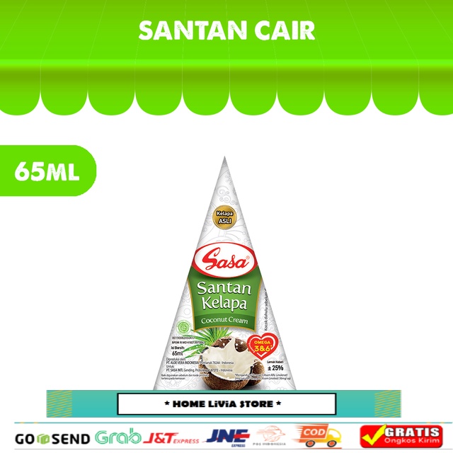 

Sasa Santan Cair 65 ml
