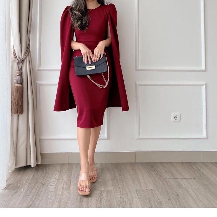 (BIG SALE!) Mora Dress Scuba Kekinian 2022