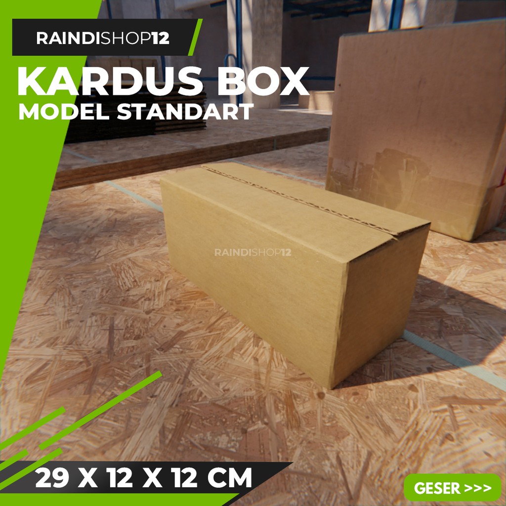 

BOX 29 X 12 X 12 CM KARDUS KOTAK KEMASAN PACKAGING KADO POLOS