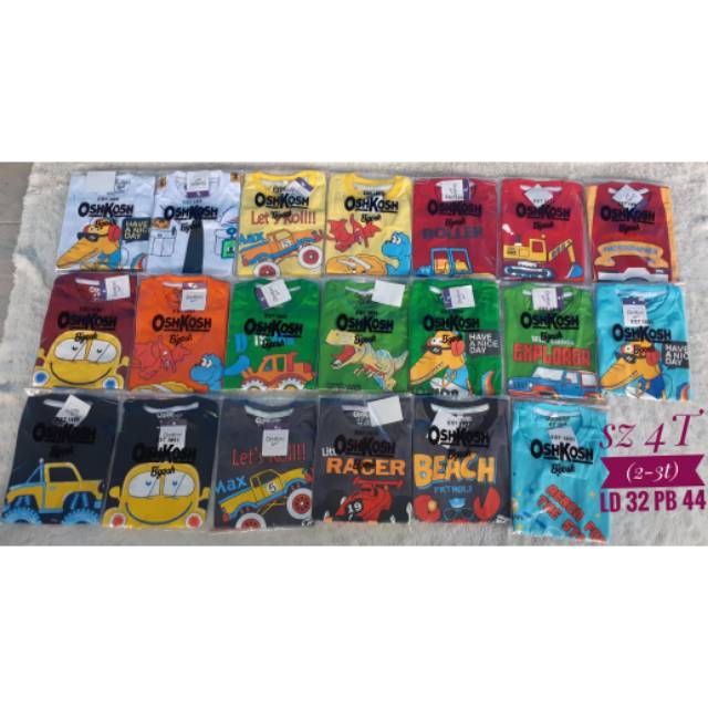 Kaos oshkosh /kaos Oshkosh anak cowok