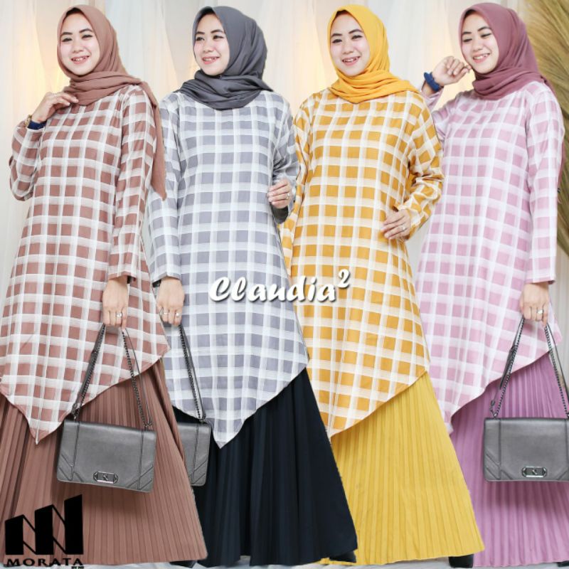 SETELAN TUNIK ROK CLAUDIA by MORATA best seller