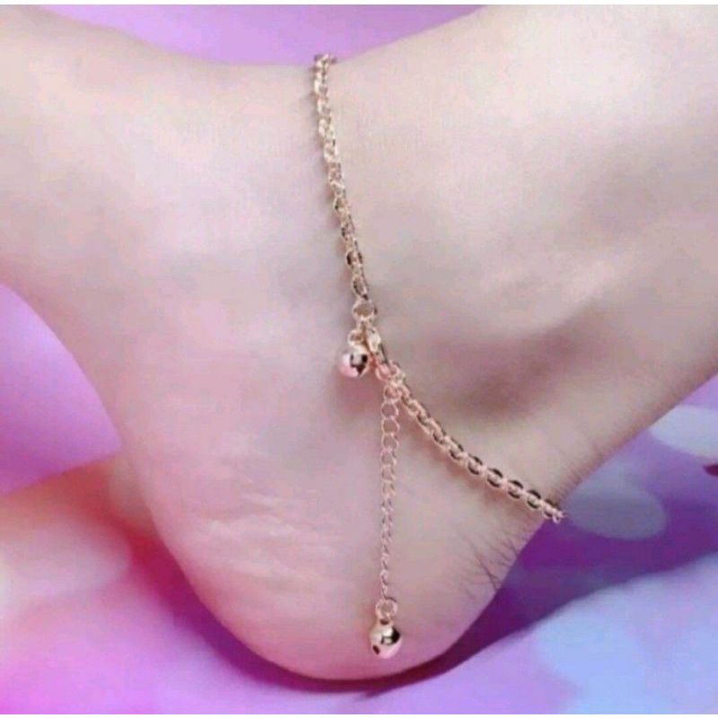 gelang kaki wanita titanium.gelang wanita gold anti karat