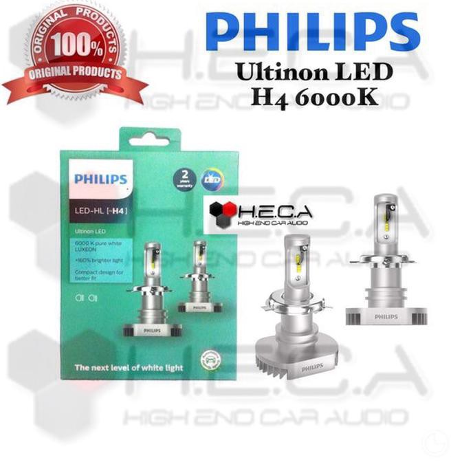 JUAL LAMPU MOBIL LED ULTINON PHILIPS H4 6000K #4