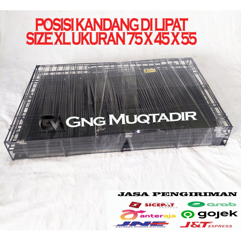 KANDANG KUCING TINGKAT BESAR SIZE XL UKURAN 75X45X55 BISA DI LIPAT/ KANDANG KUCING MEREK GM