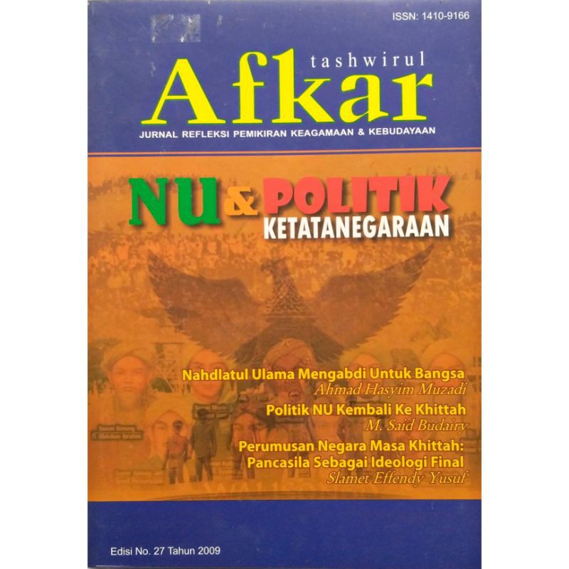 

Jurnal Tashwirul Afkar Edisi 27 - NU & Politik Ketatanegaraan