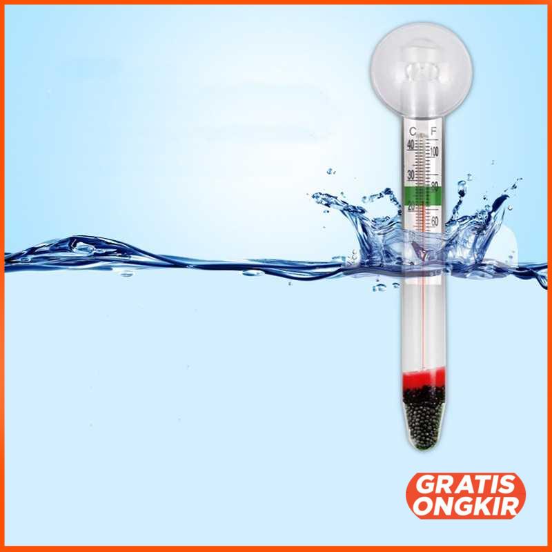 Termometer Pengukur Suhu Aquarium Glass Tube - YM-050