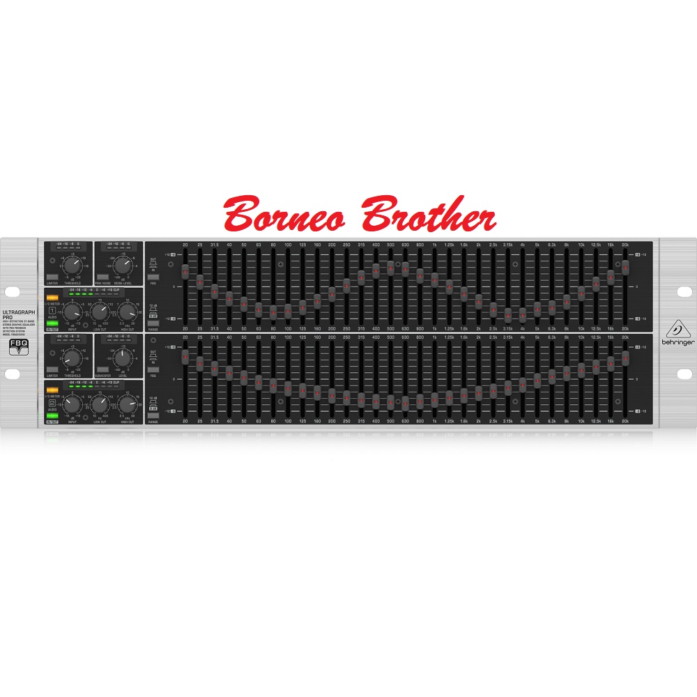 Equalizer Behringer FBQ 6200 HD FBQ6200HD Original 2 x 31 Band