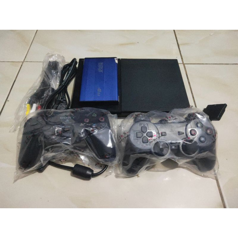 PS 2 SLIM MATRIX HARDISK 60GB LENGKAP TINGGAL MAIN