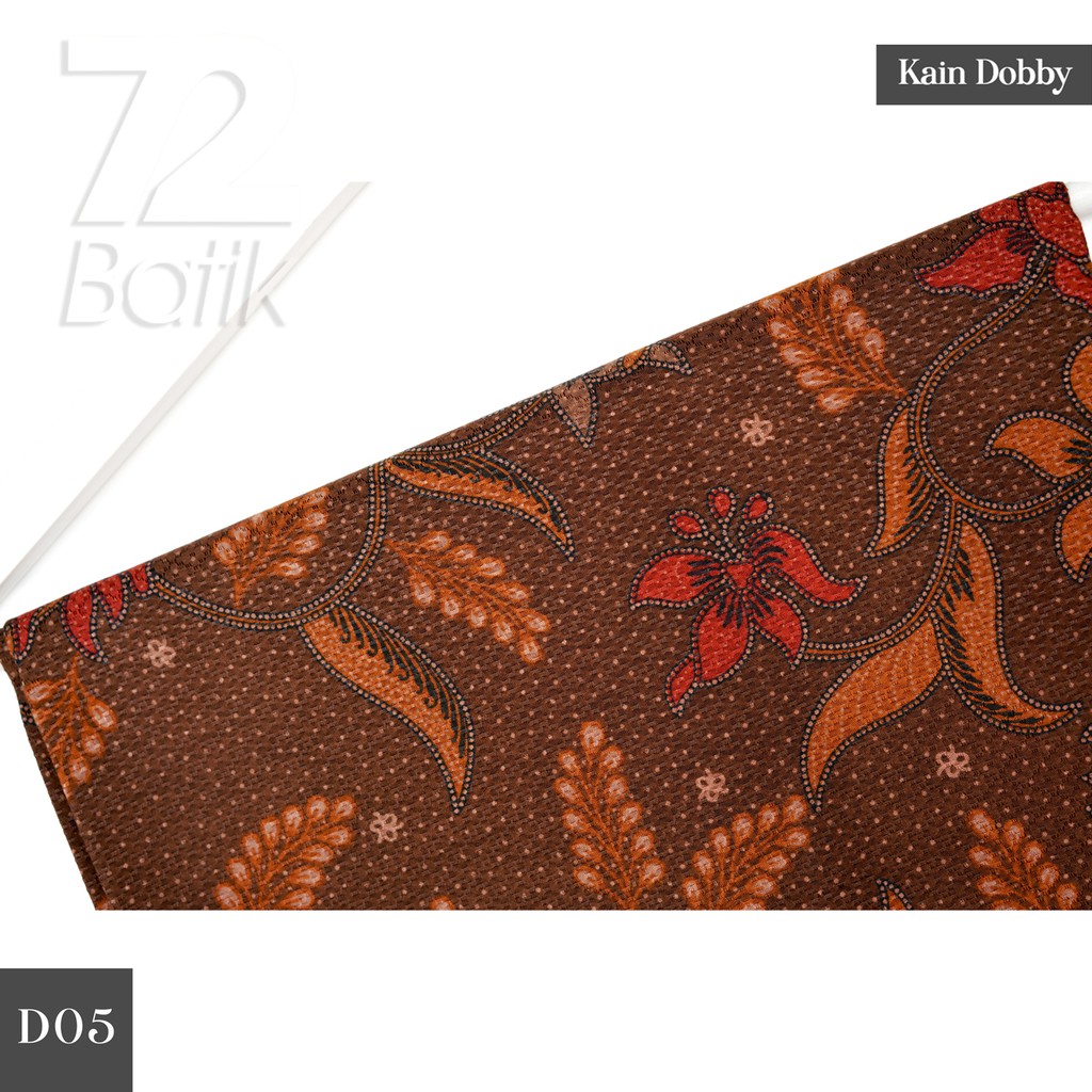 KAIN BATIK PREMIUM Dobby Motif Kembang Warna Coklat Cokelat Choklat Orange Oranye Doby 721385 Cap 72 Jarik Jarit Samping Kebat Panjang Batik Dobby Modern Premium Bahan Seragam Batik Pernikahan Kantor Keluarga Murah Kamen Jadi Batik Bali Lembaran