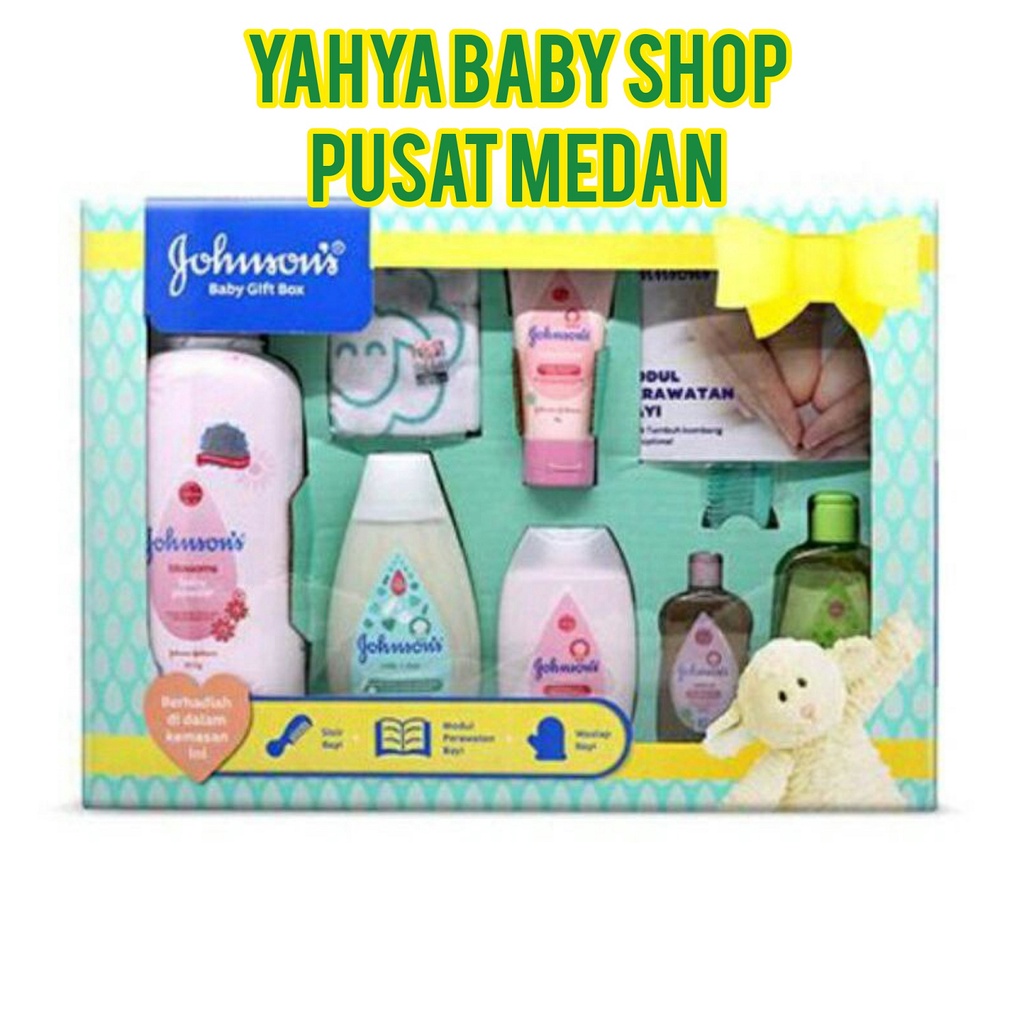 JOHNSONS BABY GIFT BOX / Perawatan Kulit Bayi / Perlengkapan Mandi Bayi / Paket Lengkap Kelahiran//Y