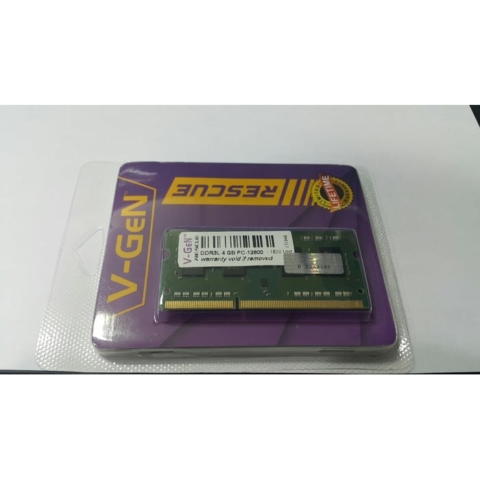 V-GeN RESCUE DDR3 4GB PC12800/1600Mhz (Memory Laptop VGEN)