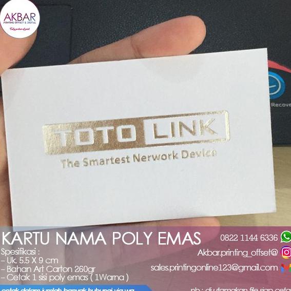 

Office & Stationery | Document Organizer | Kartu Nama Poly Emboss | Best Seller