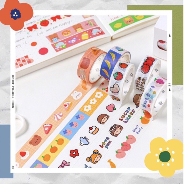 

WashiTape Motif Lucu Deco Diary notebook scrapbook