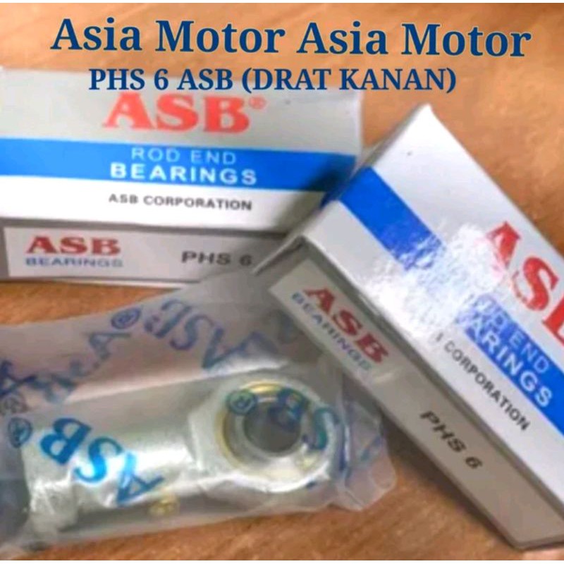 Jual Bearing Rod End PHS 6 Drat Kanan Laher Bering Rod End Pillow Ball