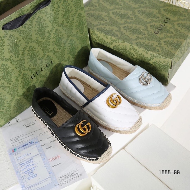 

Gu*ci Chevron Espadrilles 1888-GG