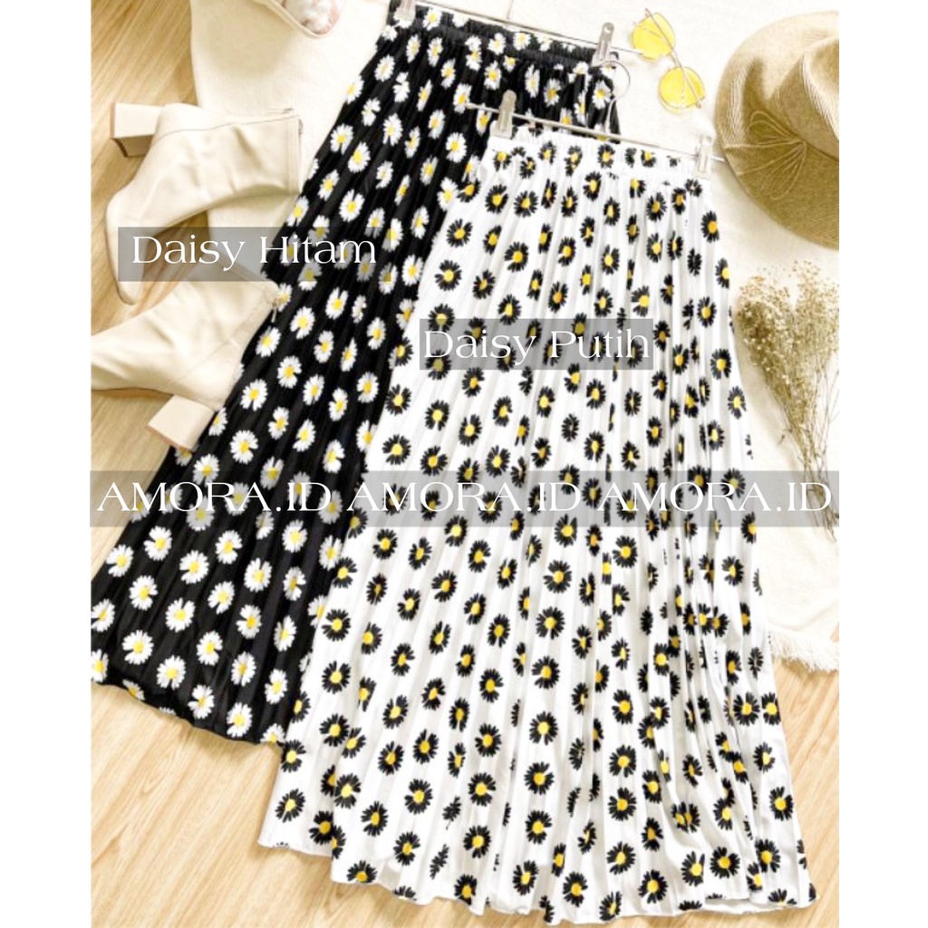 ROK PLISKET BUNGA TULIP LILY DAILY DAISY PREMIUM