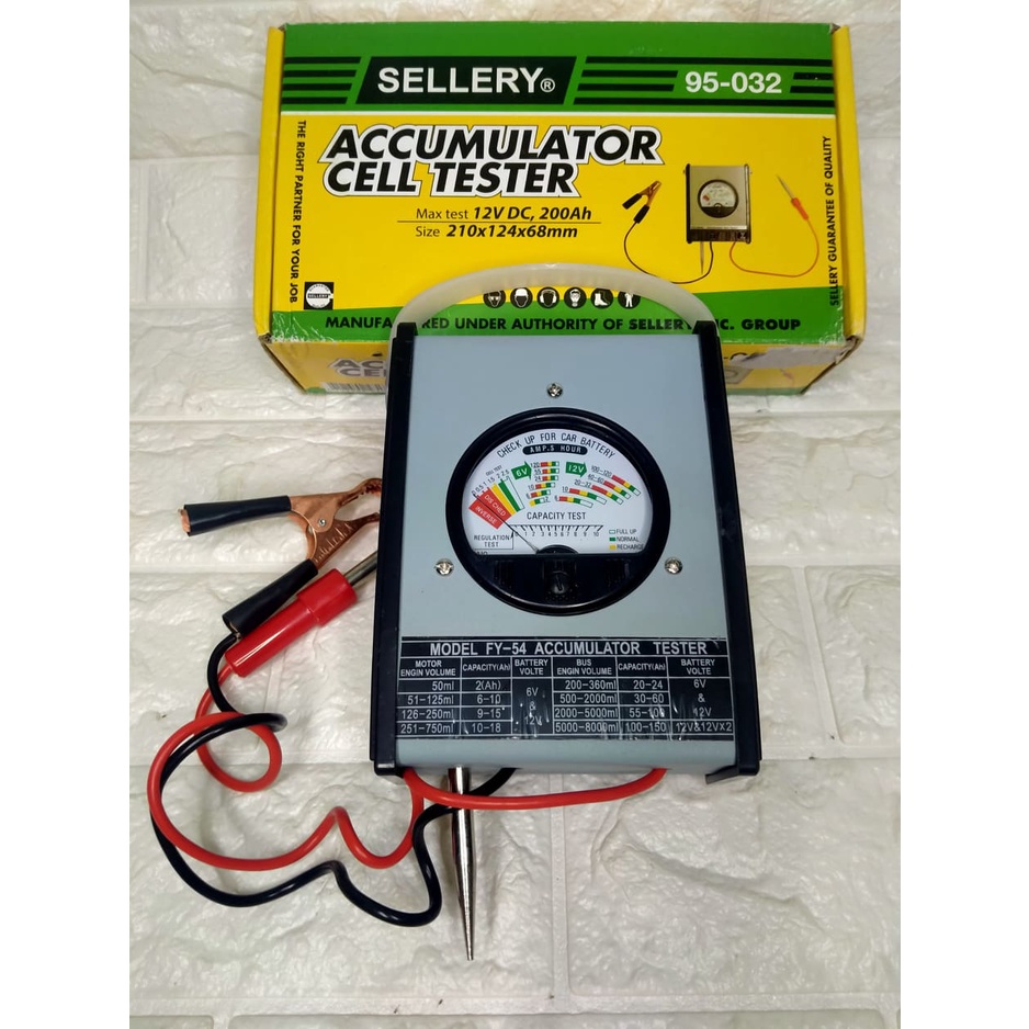 AYOLS Battery Tester Analog / Jarum SELLERY 95-032 | Alat Tes Aki / Accu