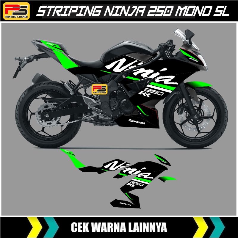 Decal Striping Sticker ninja 250 mono Sl/Ninja Mono 250 Sl