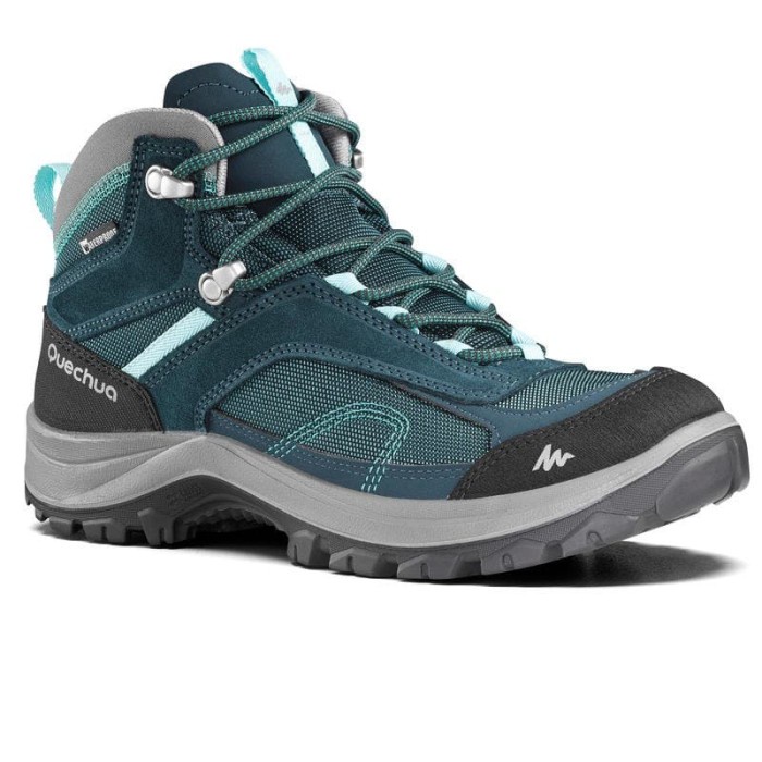 Quechua Sepatu Gunung Wanita MH100 Wtp Turquoise - 8397086
