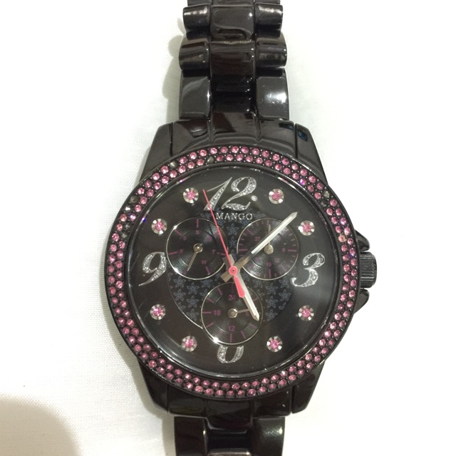 Preloved Mango Watch Stainless Steel Jam Tangan Mango Bekas Second