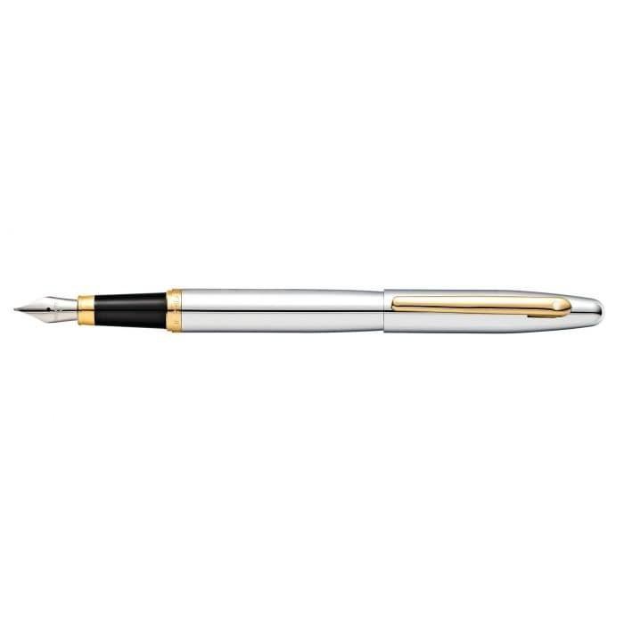 

Pena | Sheaffer Vfm Chrome With Gold-Tone Fountain Pen Kualitas Terbaik