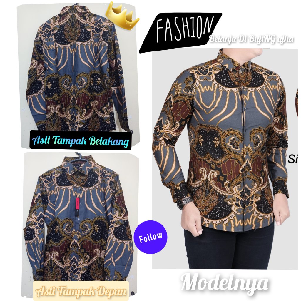 Batik Slimfit Bahan Kattun Premium