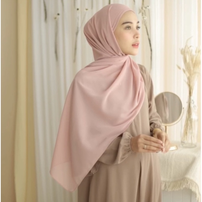 KERUDUNG PASHMINA INNER 2IN1 CERUTY BABYDOLL IMPORT / PASHMINA INNER PREMIUM