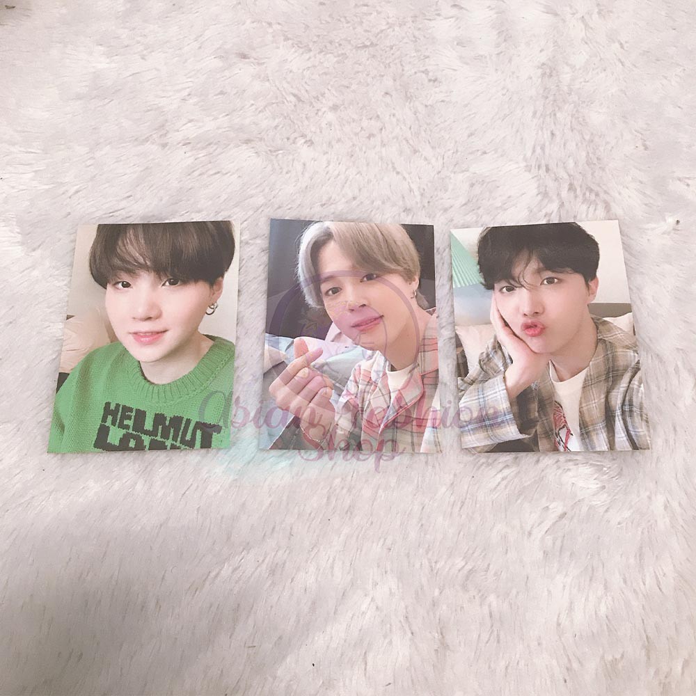 BTS Pajama / Pajamas Photocard pc Official BE MD Merch SUGA Yoongi Jimin j-hope jhope
