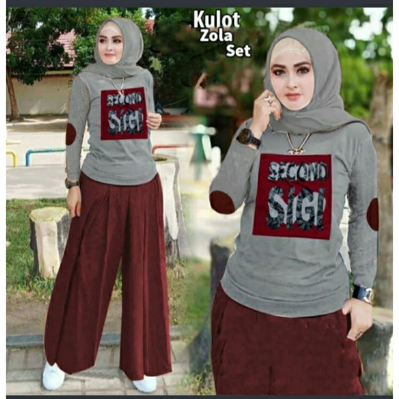 Setelan Baju Wanita Setelan Kulot Setelan Kulot Muslim