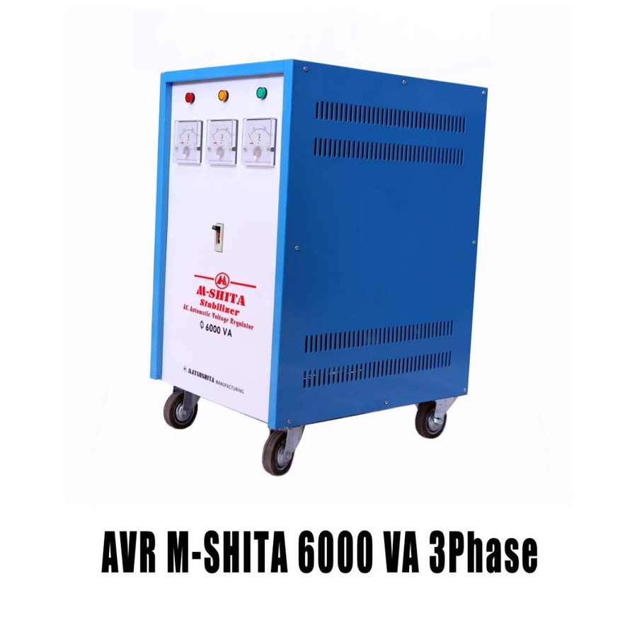 Jual Stabilizer 6KVA AC Automatic Voltage Regulator M-Shita 6000VA 3