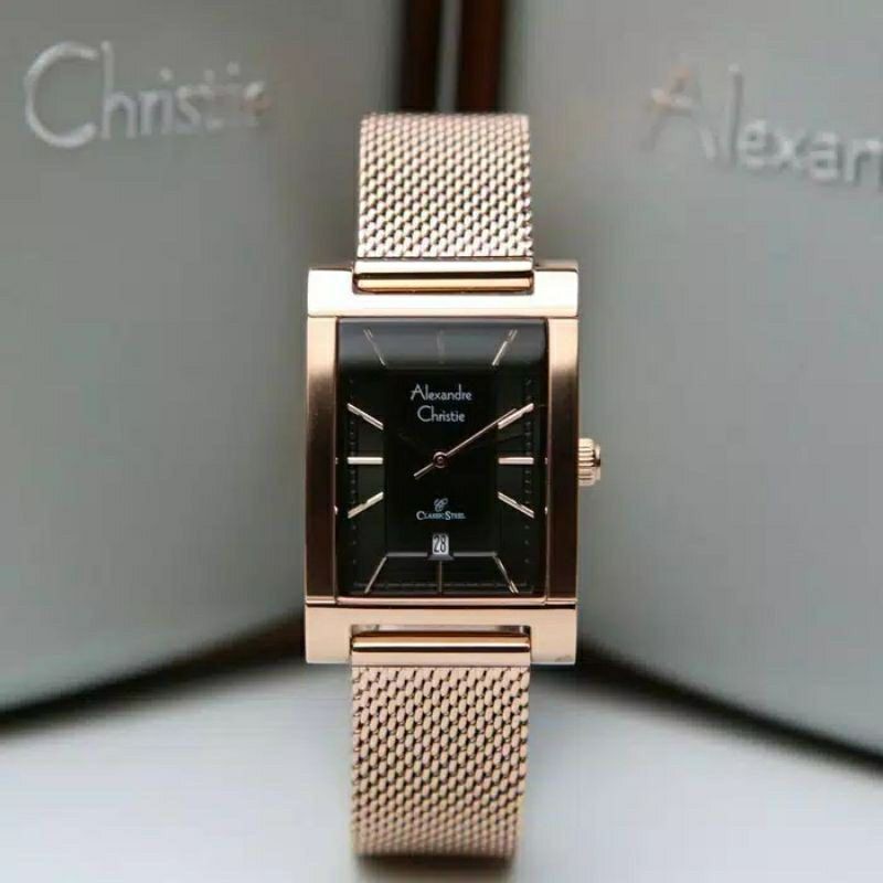 Alexandre Christie Wanita Ac 2863 Stainles Steel /Garansi Resmi 1 Tahun