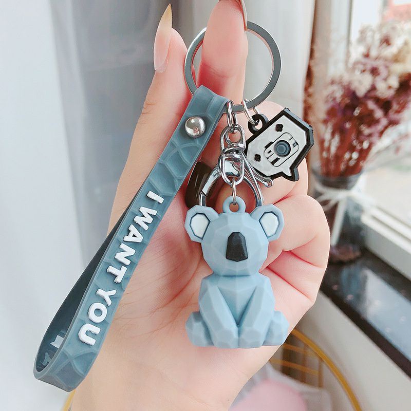 GANTUNGAN KUNCI BONEKA PVC KARAKTER KARTUN BINATANG | GANCI MOBIL MOTOR GANTUNGAN TAS ANAK LUCU GANTUNGAN BONEKA PANDA KELINCI KOALA | KEYCHAIN ANIMAL DINO | GANTUNGAN KEKINIAN