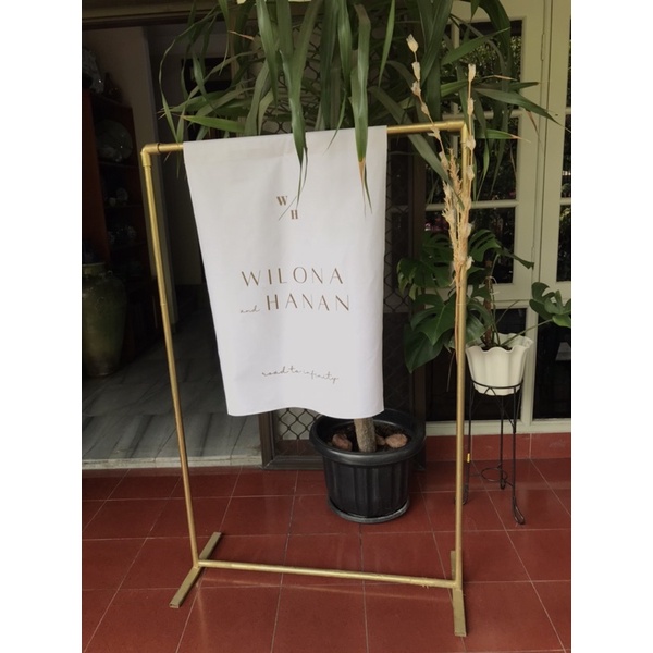 

CANVAS KAIN WELCOME SIGN ENGAGEMENT WEDDING Acrylic signage frosted bening