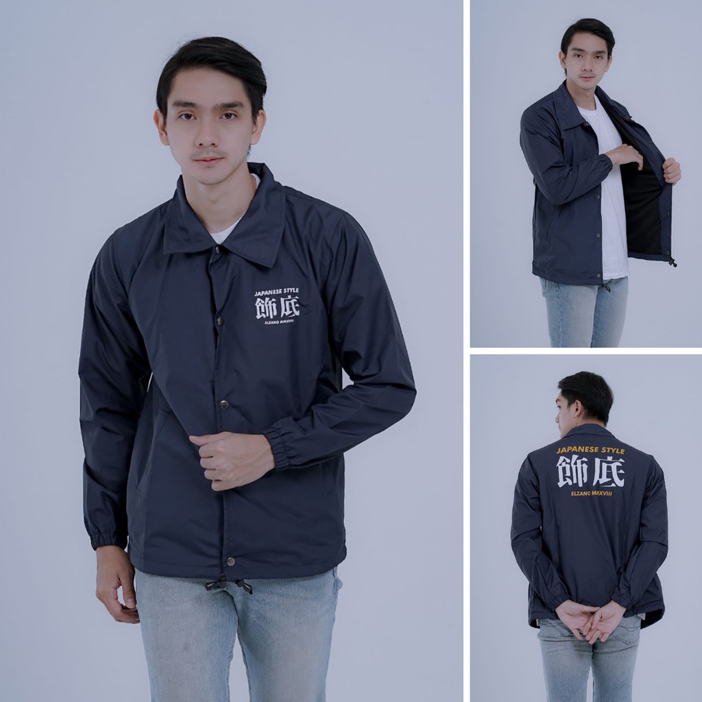 Coach Jaket - Jaket Parasut Elzano Japanese - Jaket Parasut Pria