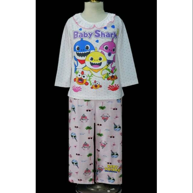 Piyama anak perempuan baby shark