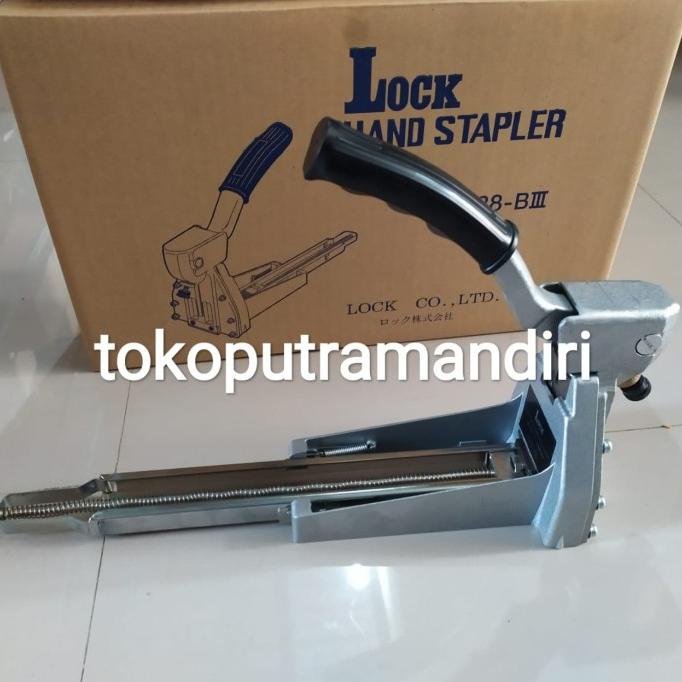 

Lock hand stapler 19mm ASLI JAPAN / Alat Staples karton tokoputr22 Berkualitas