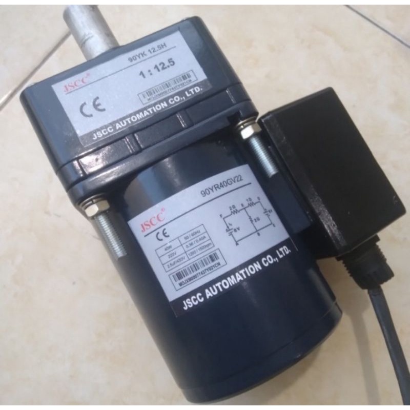 Ac Motor Gearbox 220V 40W Ratio 1 : 12,5 Merk JSCC