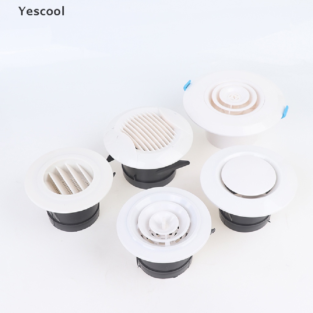 Yescool 1pc Cover Ventilasi Udara Bahan ABS Bentuk Bulat Untuk Plafondinding