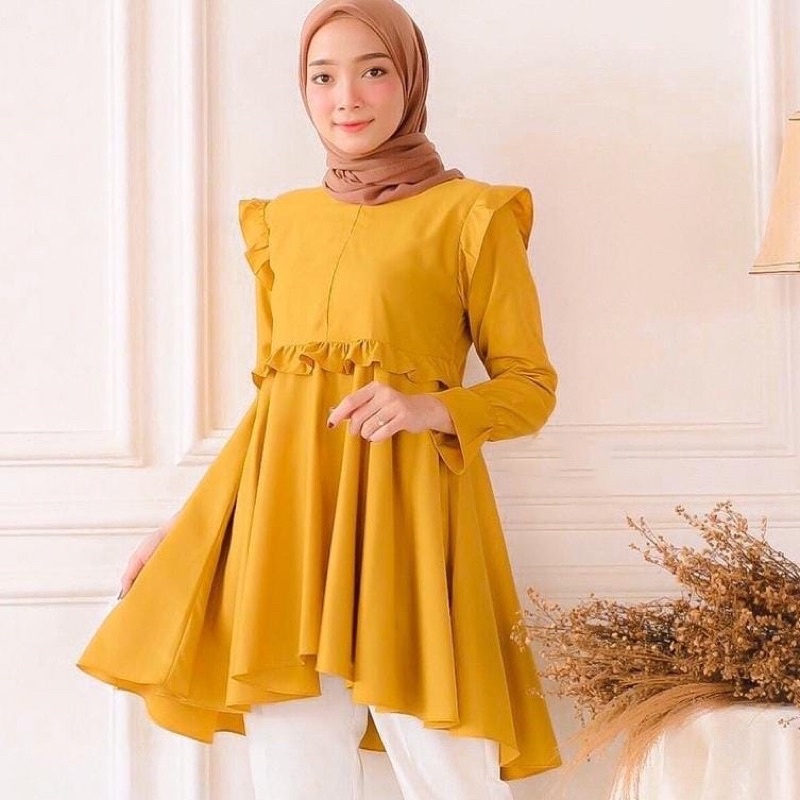 (AMD) BLOUSE BESTA RUFFLE DAILY BUSUI BLOUSE RAYON