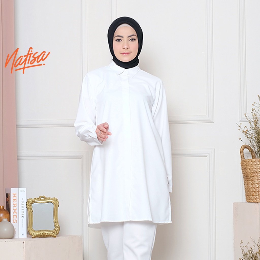 BAJU TUNIK Nafisa TFD (Tunik Fleksibel Day) - Kemeja Tunik Day to Day Toyobo Size Lengkap