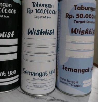 Celengan Target satu tahun jumbo xxl permanen 100 juta, 50 juta, 30jt celengan target setahun tabung